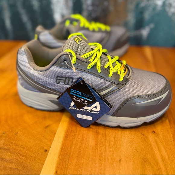 Fila Memory Reckoning 8 Slip Resistant Steel Toe Work Shoes- Size 8 women’s - Picture 3 of 10